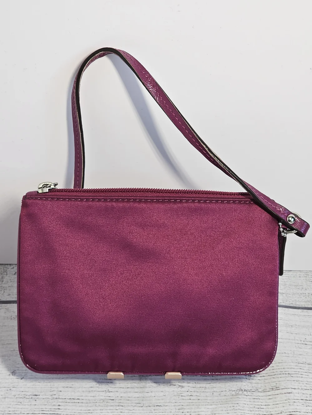 Coach Magenta Sequin Circle Wristlet